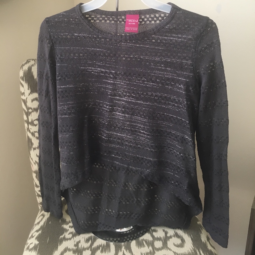 Forever Orchid hi-low‎ sweater, size small 7/8